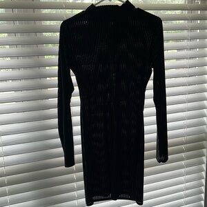 Black mesh dress